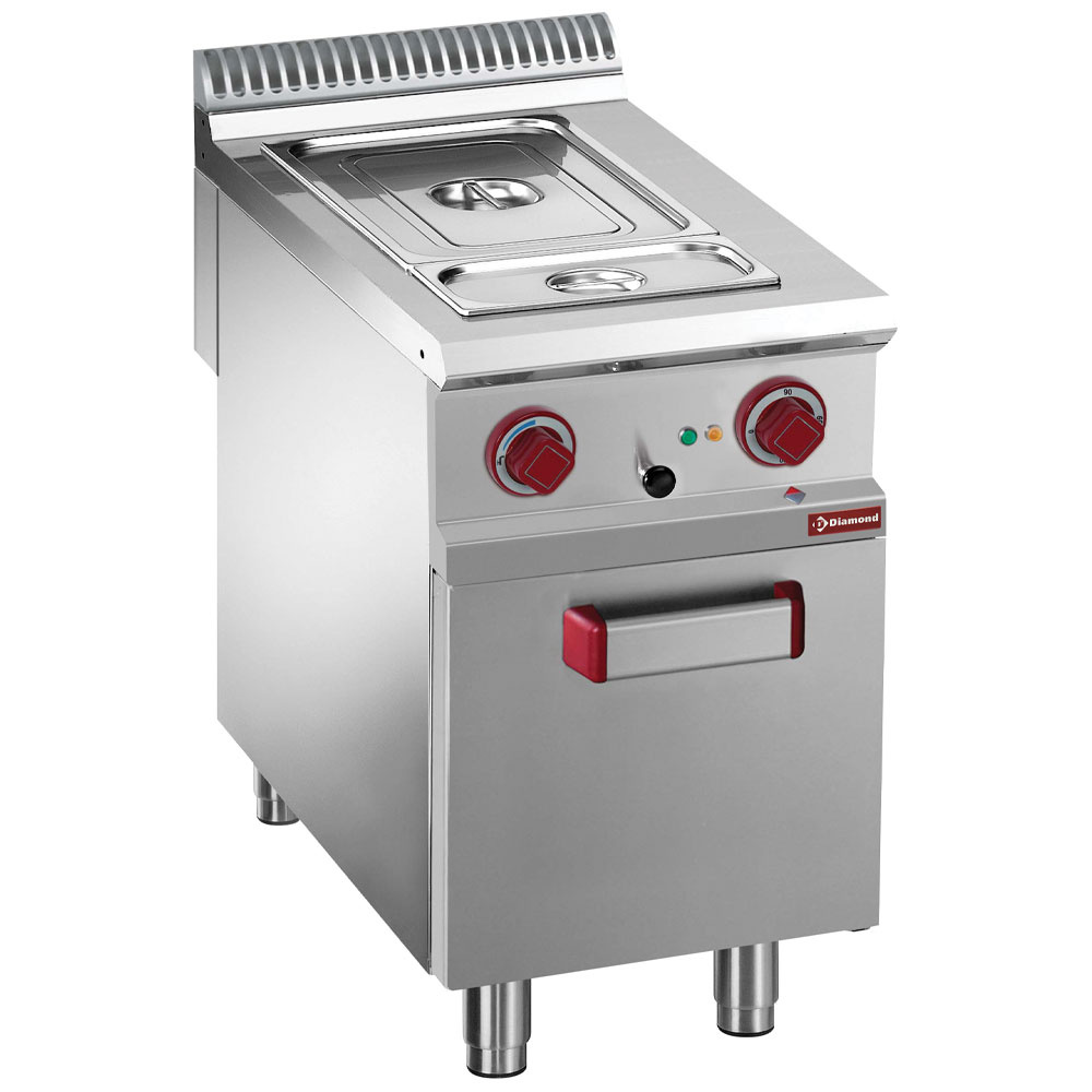 Elektrische bain-marie 4x GN 1/3 h.150 mm, op open kast Elektrische bain-marie 4x GN 1/3 h.150 mm, op open kast