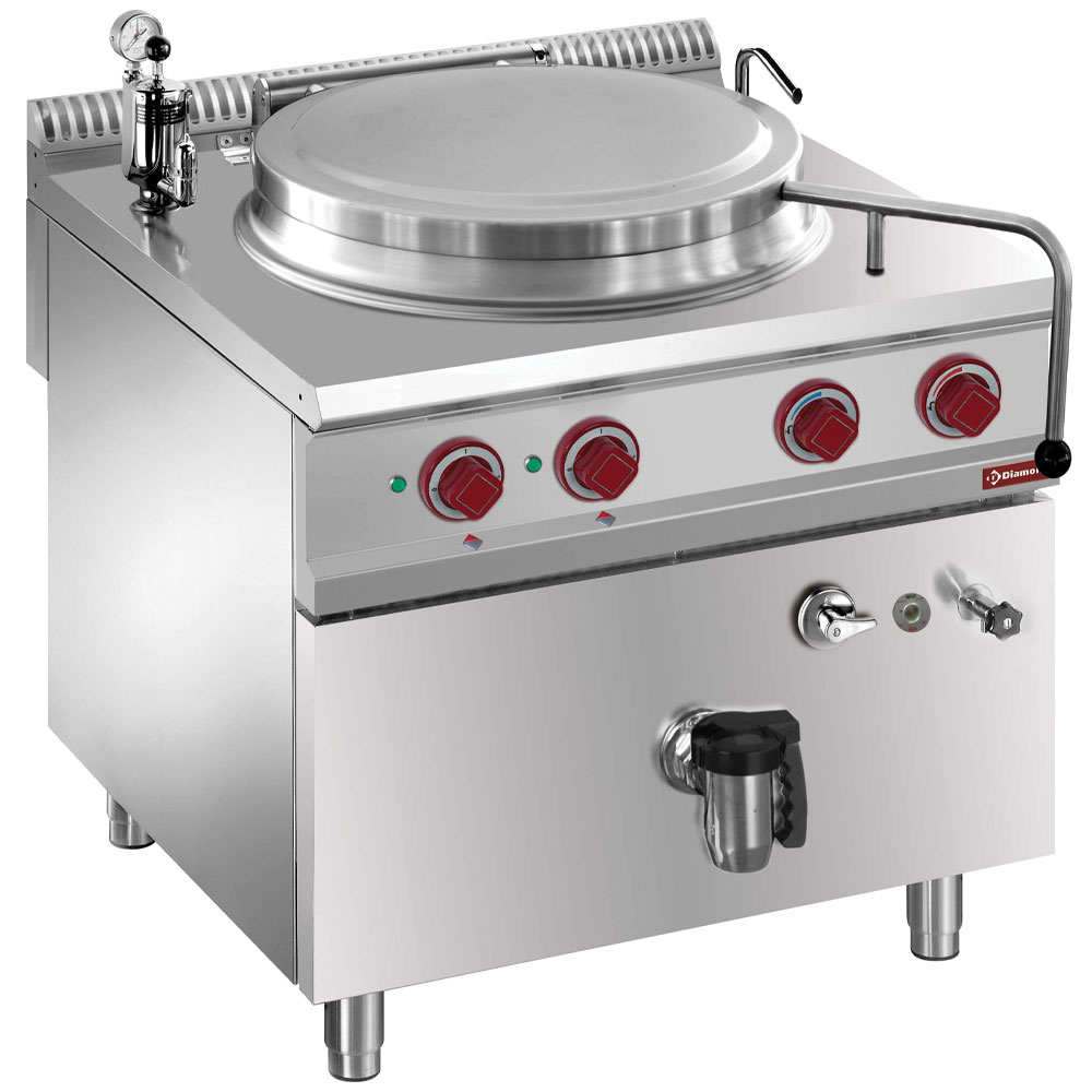 Elektrische kookketel indirekte verwarming, 150 liter, op meubel Elektrische kookketel indirekte verwarming, 150 liter, op meubel