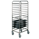 Silowagen, R.v.s. Schalen, 14x 600x400 Mm, 85 mm