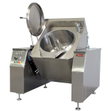 Elektrische Kantelbare Kookketel, Met Mengkraan 300 L., Indirecte Verwarming