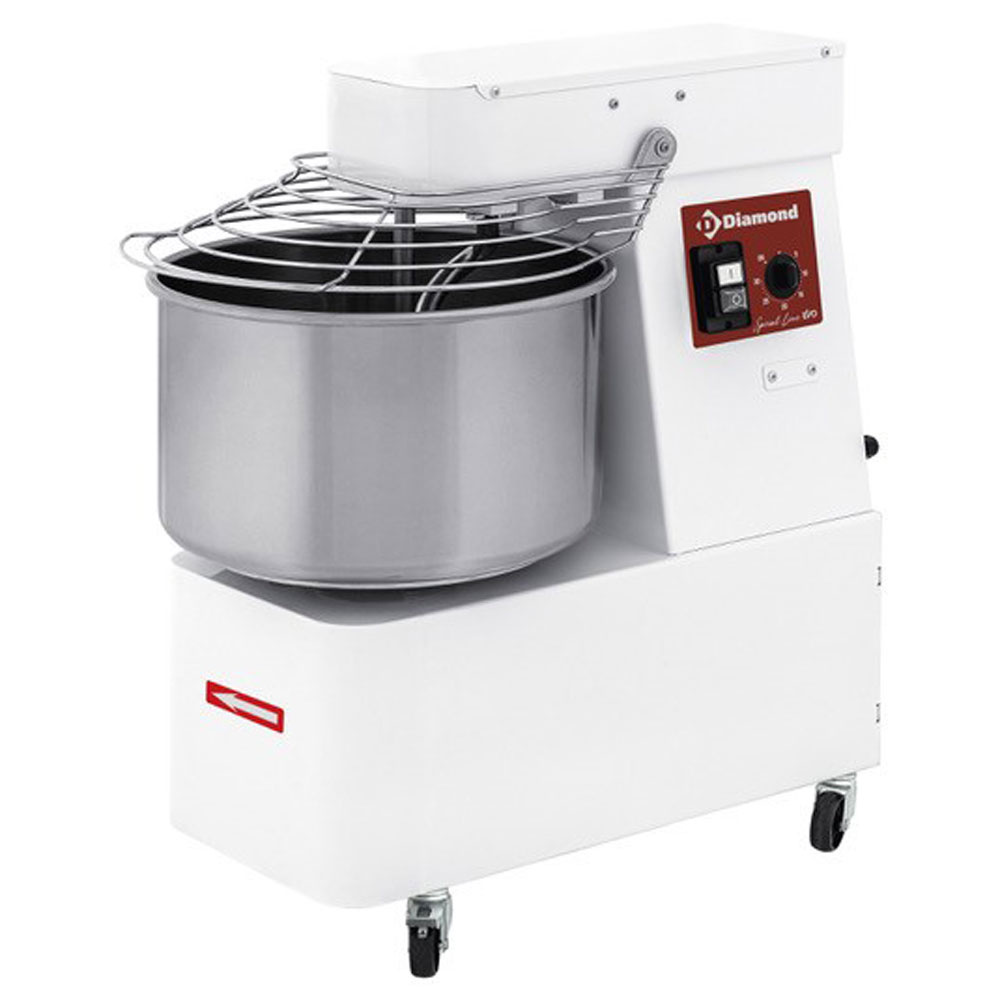 Spiraalkneder 22 Liters, timer, op wielen Spiraalkneder 22 Liters, timer, op wielen