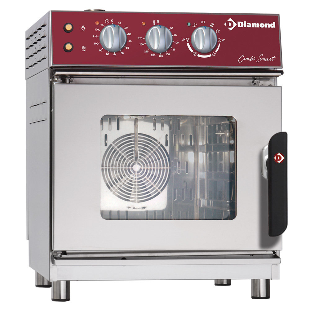 Elektrische oven stoom/convectieoven, 4x GN2/3 mechanisch Elektrische oven stoom/convectieoven, 4x GN2/3 mechanisch