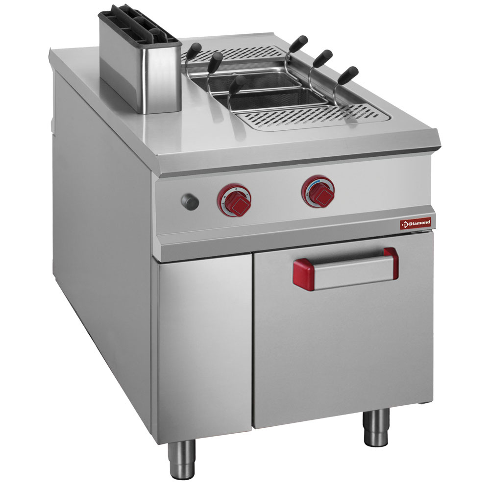 Pastakoker op gas, 1 kuip GN 1/1, 40 liter, op kast - PASS-THROUGH Pastakoker op gas, 1 kuip GN 1/1, 40 liter, op kast - PASS-THROUGH