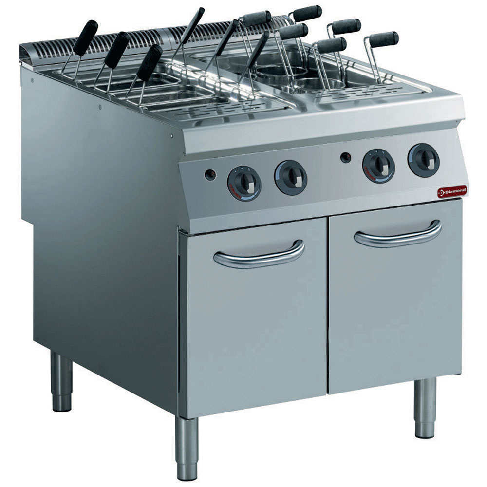 Pastakoker gas, 2 kuipen GN 1/1, op meubel (zonder korven) Pastakoker gas, 2 kuipen GN 1/1, op meubel (zonder korven)