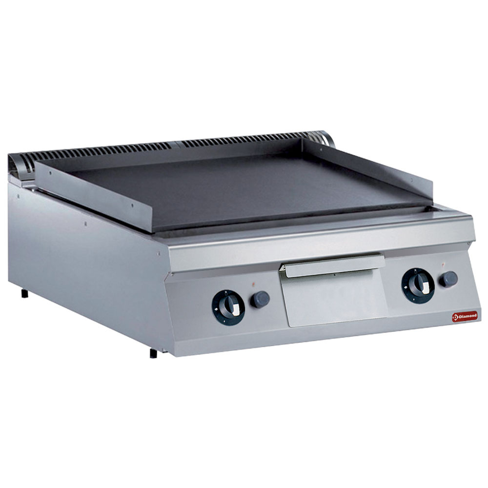 Bakplaat op gas met vlakke plaat -TOP- Bakplaat op gas met vlakke plaat -TOP-