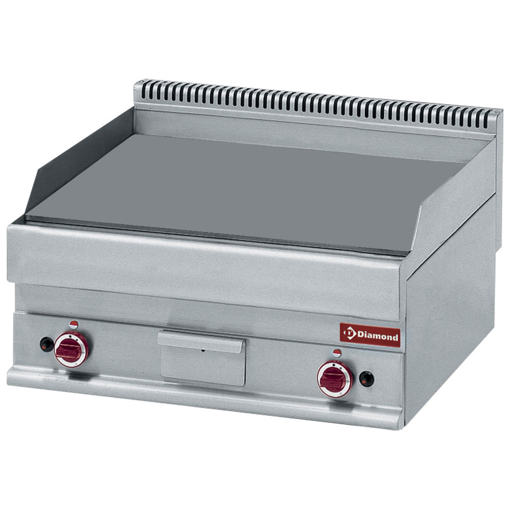 Bakplaat op gas met vlakke plaat -Top- Bakplaat op gas met vlakke plaat -Top-