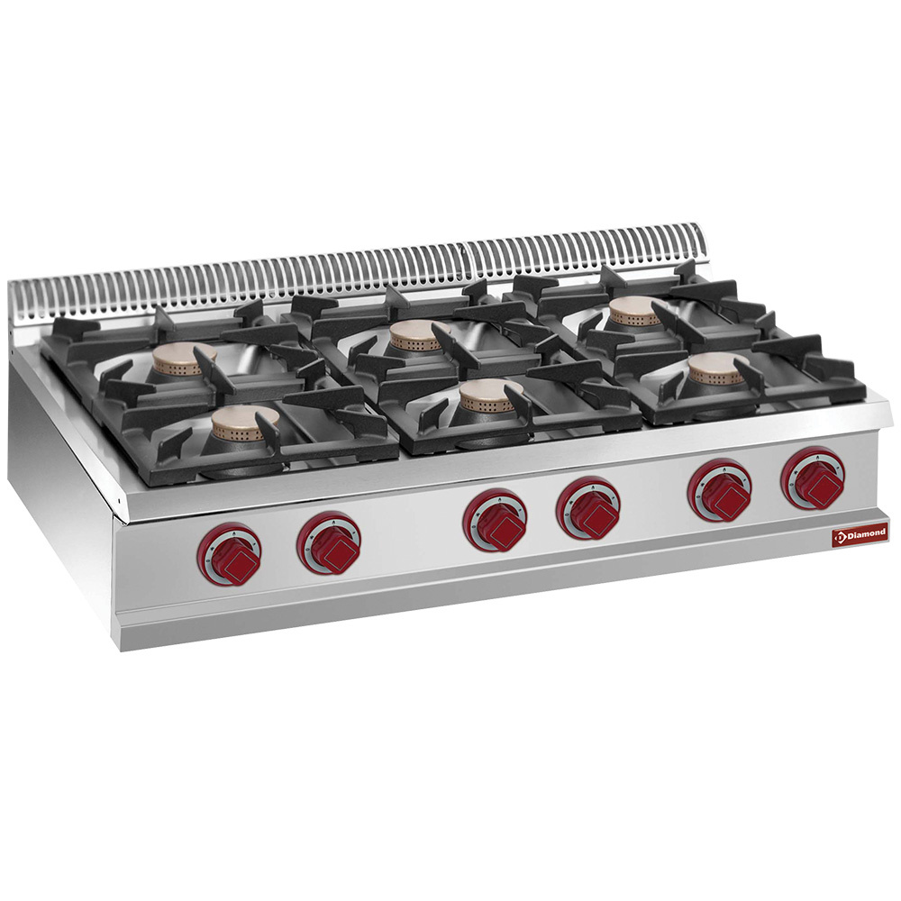 Gasfornuis 6 branders -Top- Gasfornuis 6 branders -Top-