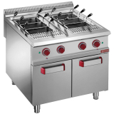 Pastakoker op gas, 2 kuipen, 2x 40 liter, op gesloten kast (zonder manden) Pastakoker op gas, 2 kuipen, 2x 40 liter, op gesloten kast (zonder manden)