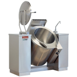 Gas Kantelbare Kookketel 100 Liter, Indirecte Verwarming