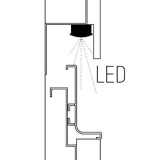 Optie: Led-verlichting in Decoratieve Lijst - (ml)
