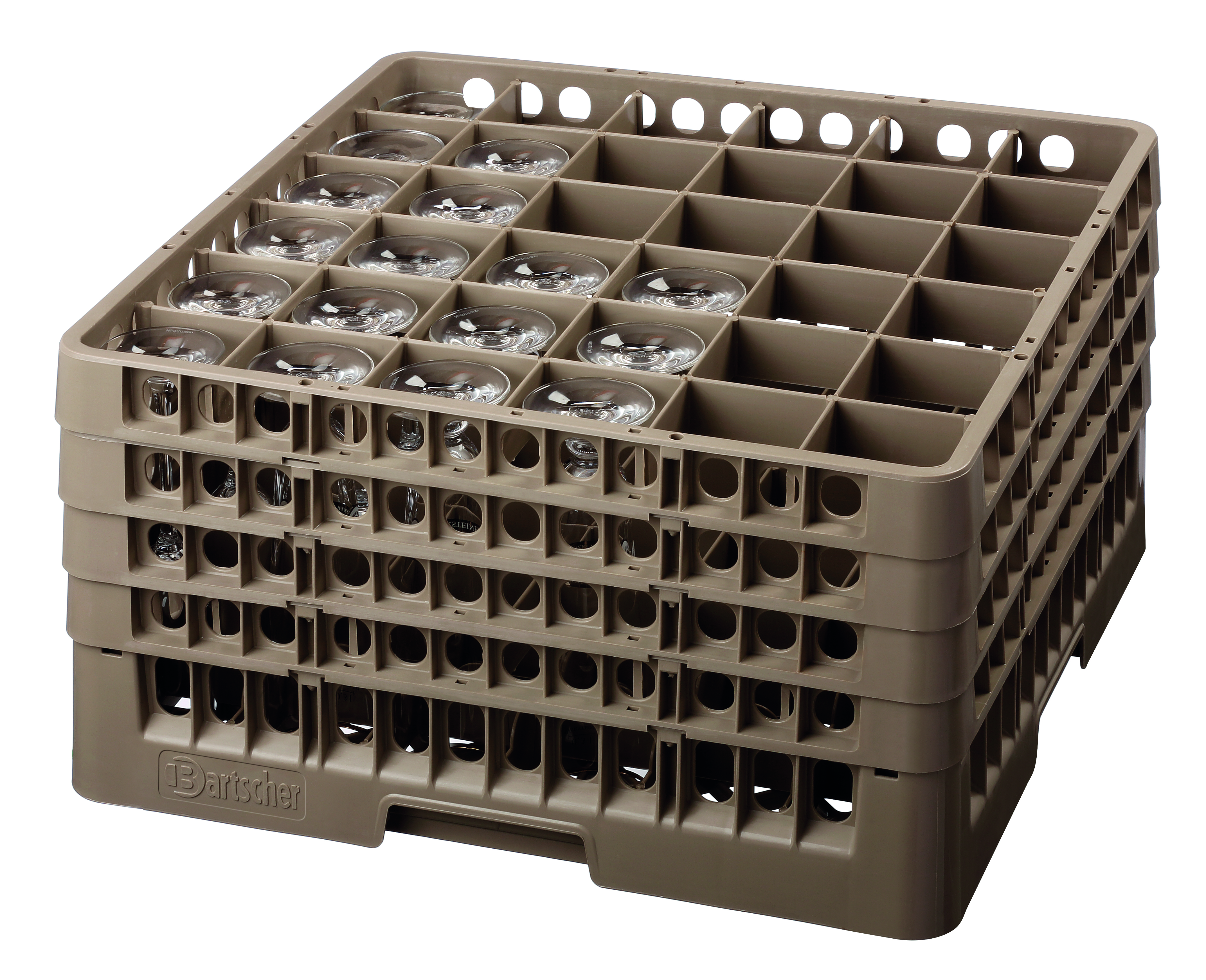 Glazenkorf, 36 vakken Glazenkorf, 36 vakken