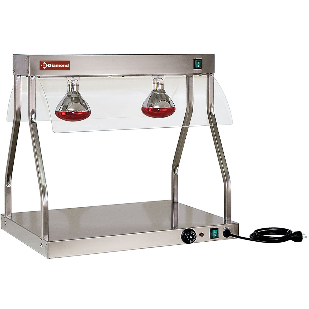 Warmhoud brug en top, infrarode lampen (2x 250 W) Warmhoud brug en top, infrarode lampen (2x 250 W)