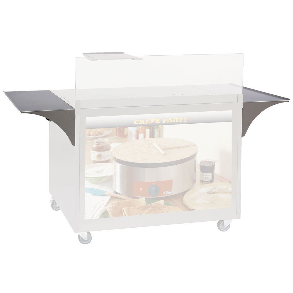 Zijtablet in RVS. (1 stuk) Zijtablet in RVS. (1 stuk)