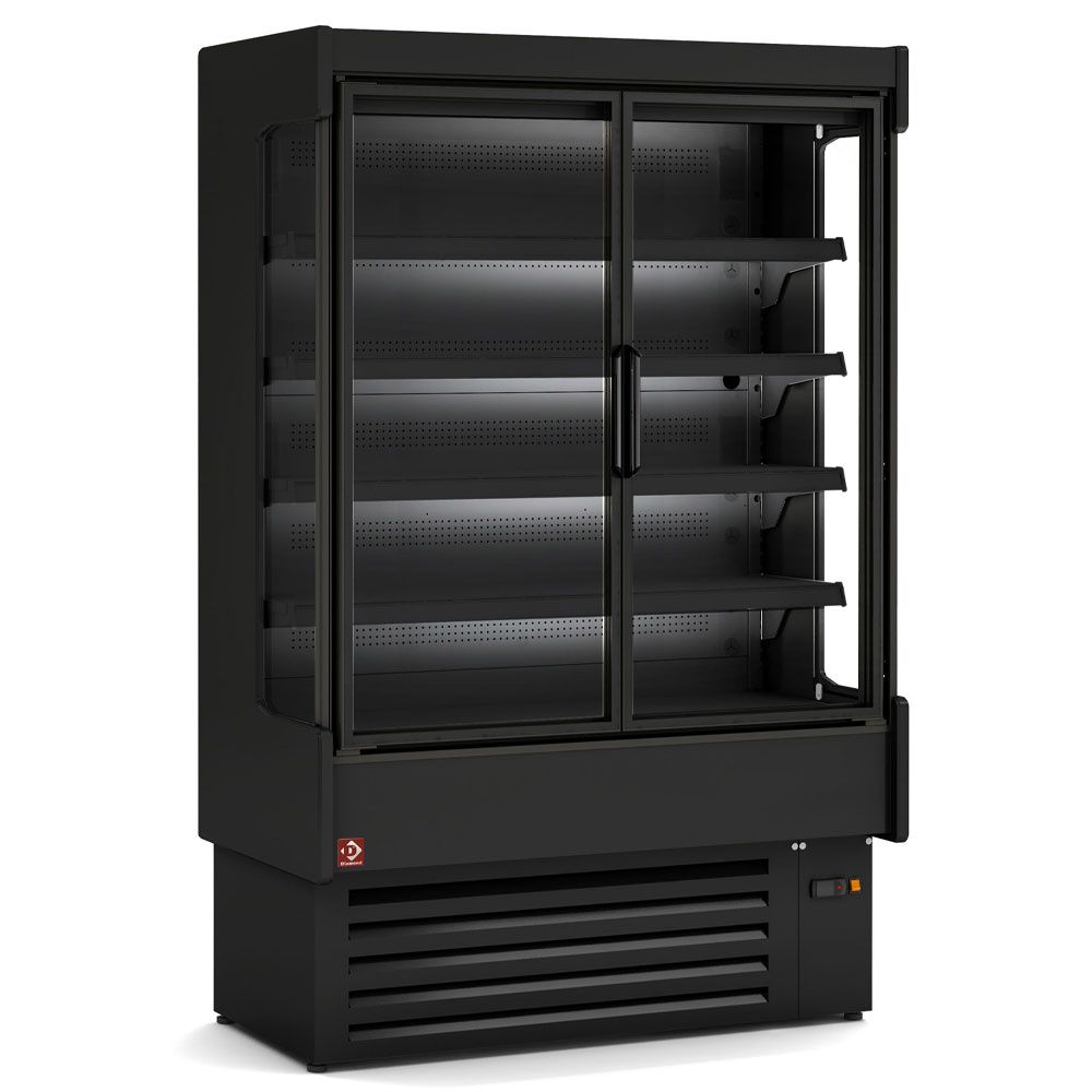 Gekoeld wandmeubel, geventileerd met groep, 2 klapdeuren Gekoeld wandmeubel, geventileerd met groep, 2 klapdeuren