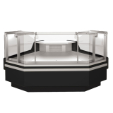 Open Hoek 90°, Geventileerd, 3 Zijden - Zwart