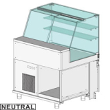 Vitrine Toonbank Neutraal x Bakkerij EN & Gn, Hoog Glas