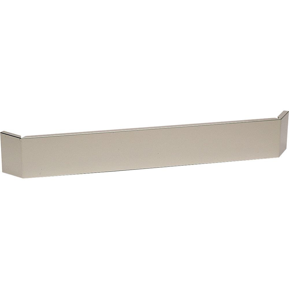 Frontale plint in R.V.S. extern hoekelement Frontale plint in R.V.S. extern hoekelement