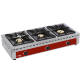 Brander, Tafelmodel - 3 Branders (7+5+7 Kw)