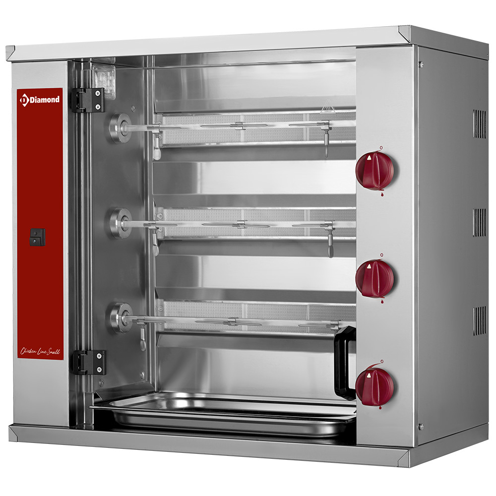 SMALL Kippenspit gas, 3 spitten (9 kippen) SMALL Kippenspit gas, 3 spitten (9 kippen)