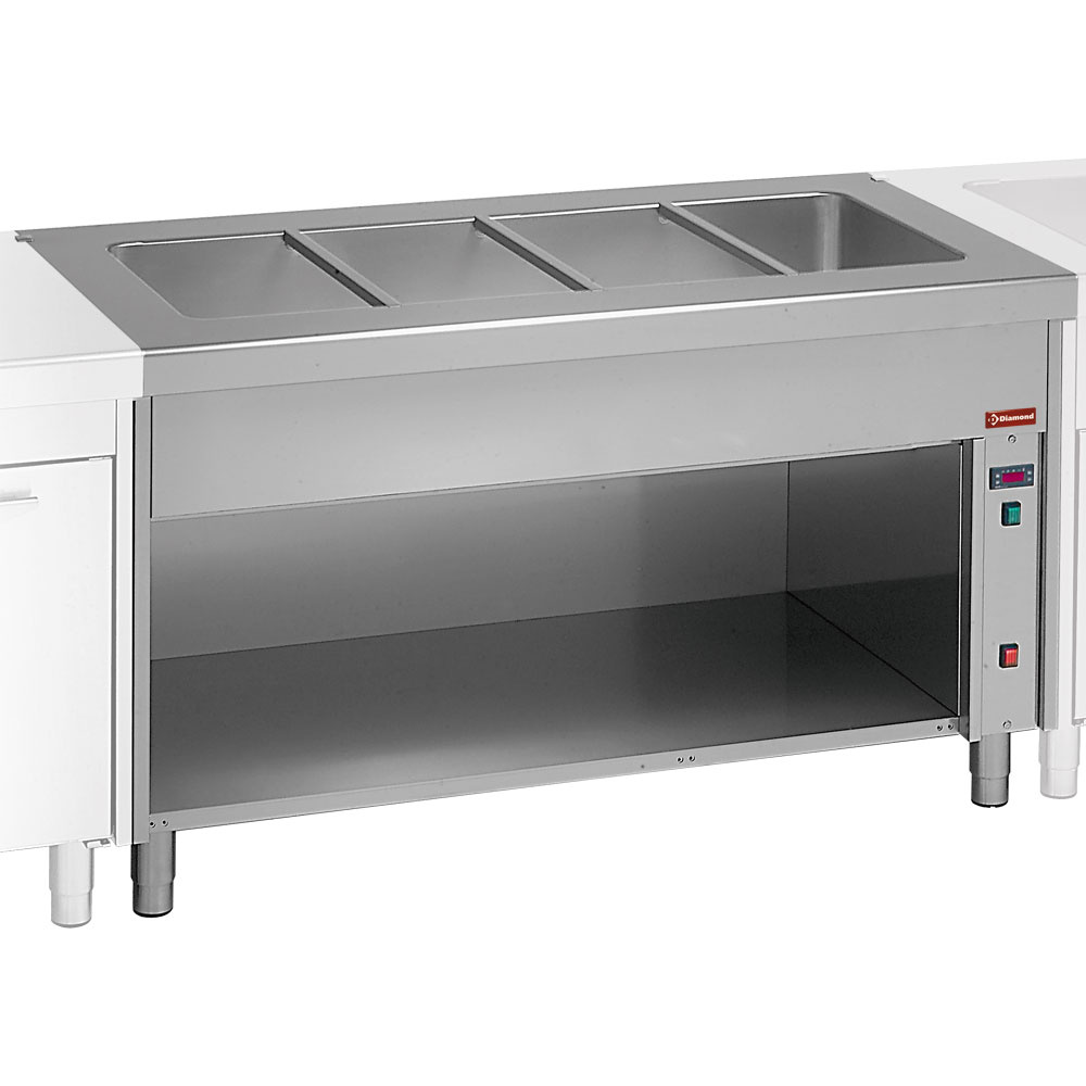Bain-marie element op open kast 3x GN 1/1 Bain-marie element op open kast 3x GN 1/1