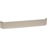 Frontale plint in R.V.S. extern hoekelement Frontale plint in R.V.S. extern hoekelement