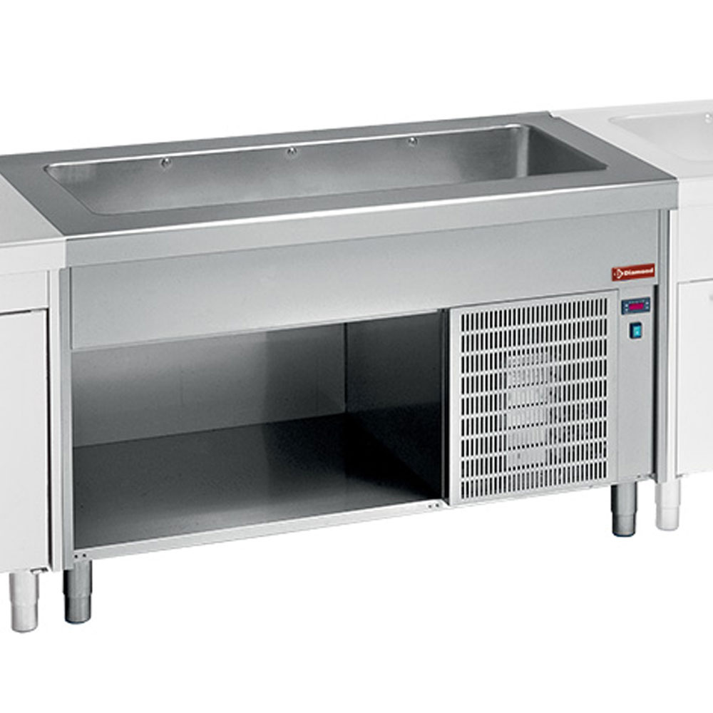 Element met gekoelde kuip op open kast 4x GN 1/1 Element met gekoelde kuip op open kast 4x GN 1/1