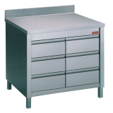 Werktafelkast Met 6 Laden Gn1/1