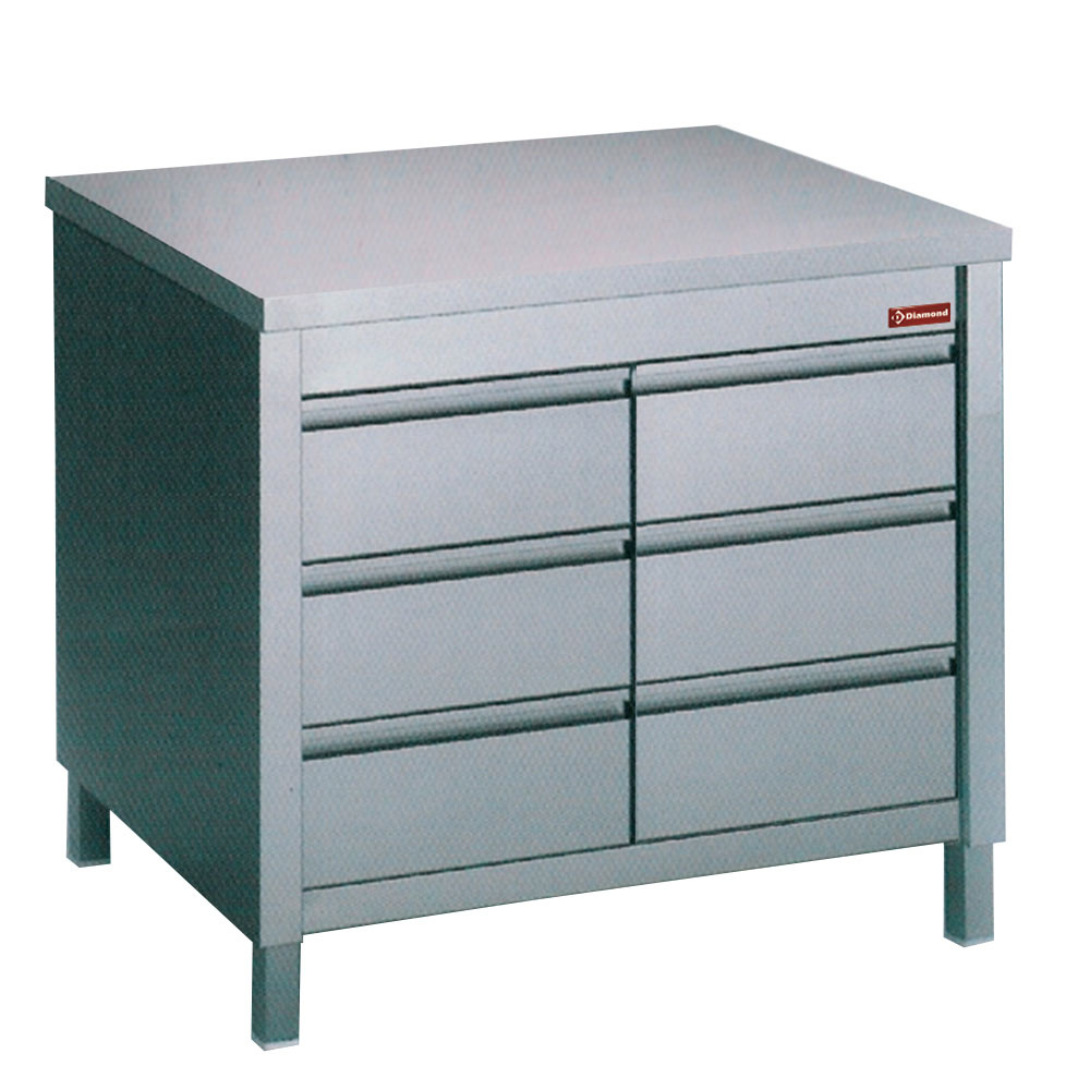 Werktafelkast met 6 laden Werktafelkast met 6 laden