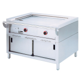 Teppanyaki Gasplaat, 2 Zones (2x 7 Kw), op Kast