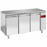 Koeltafel, Gevent., 3 Deuren EN 600x400 - Top in Graniet (zonder Groep)