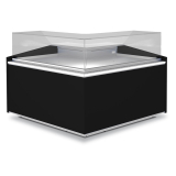 90° Open Hoek, Neutraal, Lage Ruit - Zwart