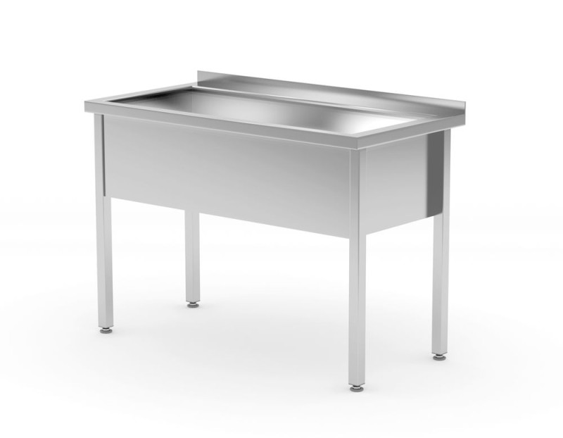 Enkele spoeltafel - gelast, HENDI, Profi Line, 800x600x(H)850mm Enkele spoeltafel - gelast, HENDI, Profi Line, 800x600x(H)850mm