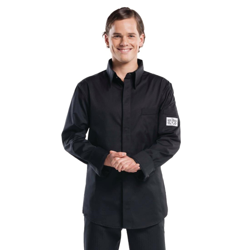 Chaud Devant chef shirt zwart 3XL Chaud Devant chef shirt zwart 3XL