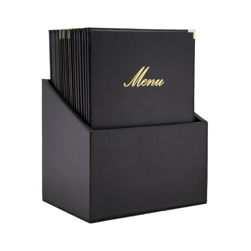 Securit Classic lederstijl 20 sets 4x A4 menukaarten in 1 doos (1 dubbele inleg inbegrepen) Securit Classic lederstijl 20 sets 4x A4 menukaarten in 1 doos (1 dubbele inleg inbegrepen)