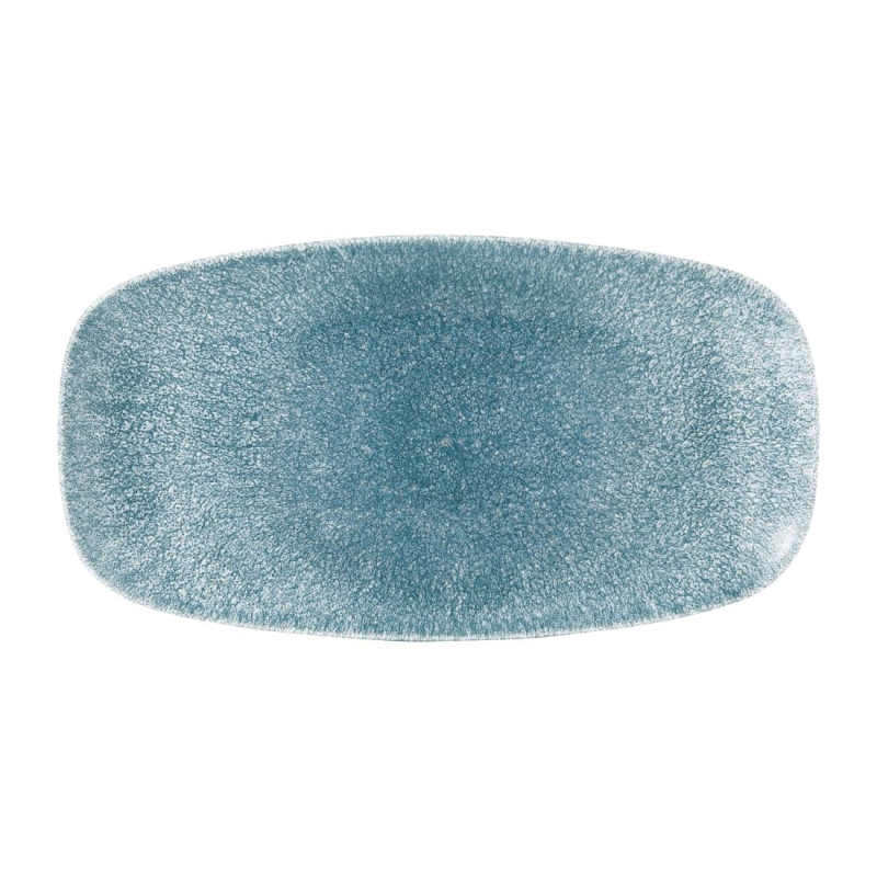 Churchill Raku Topaz Blue chefs ovaal bord 29.8 x 15.2 cm pak van 12 Churchill Raku Topaz Blue chefs ovaal bord 29.8 x 15.2 cm pak van 12