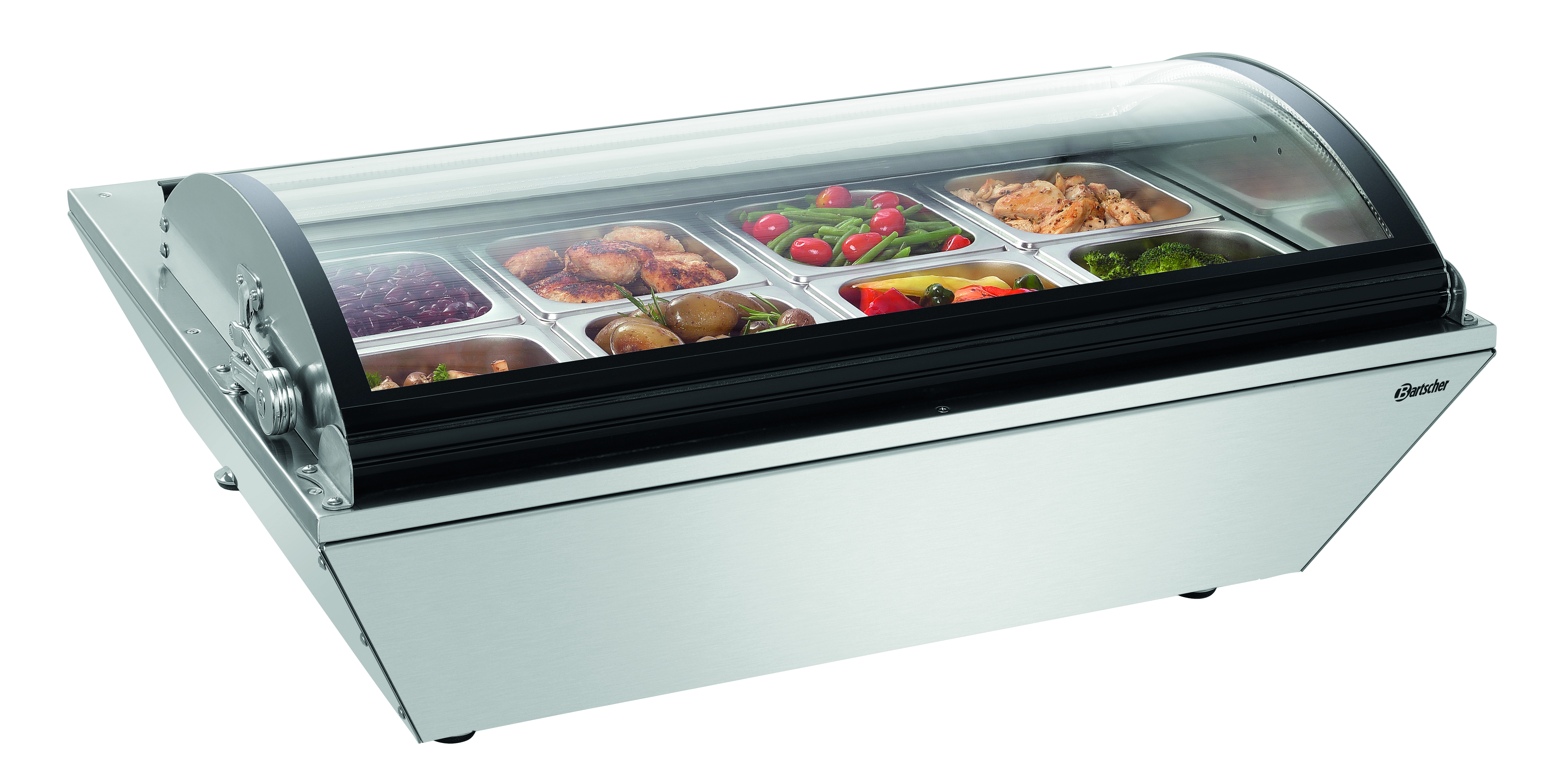 Hete opzetvitrine 8x1/6GN-R Hete opzetvitrine 8x1/6GN-R