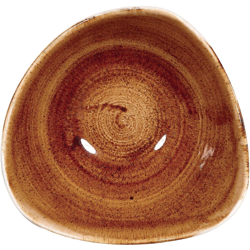 Churchill Stonecast Patina Vintage Copper driehoekige kom 15.2 cm pak van 12 Churchill Stonecast Patina Vintage Copper driehoekige kom 15.2 cm pak van 12