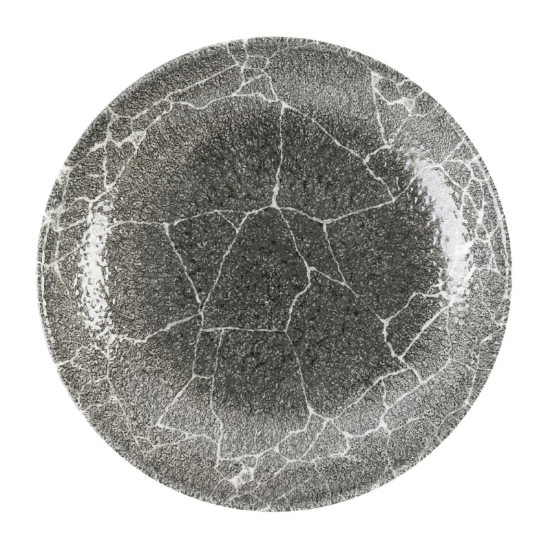 Churchill Kintsugi Accents Quartz Black Evolve coupe kom 24.8 cm pak van 12 Churchill Kintsugi Accents Quartz Black Evolve coupe kom 24.8 cm pak van 12