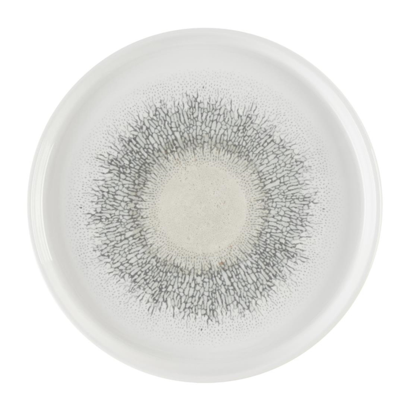 Churchill Studio Prints Fusion Grey bord met opstaande rand 25.9 cm pak van 6 Churchill Studio Prints Fusion Grey bord met opstaande rand 25.9 cm pak van 6