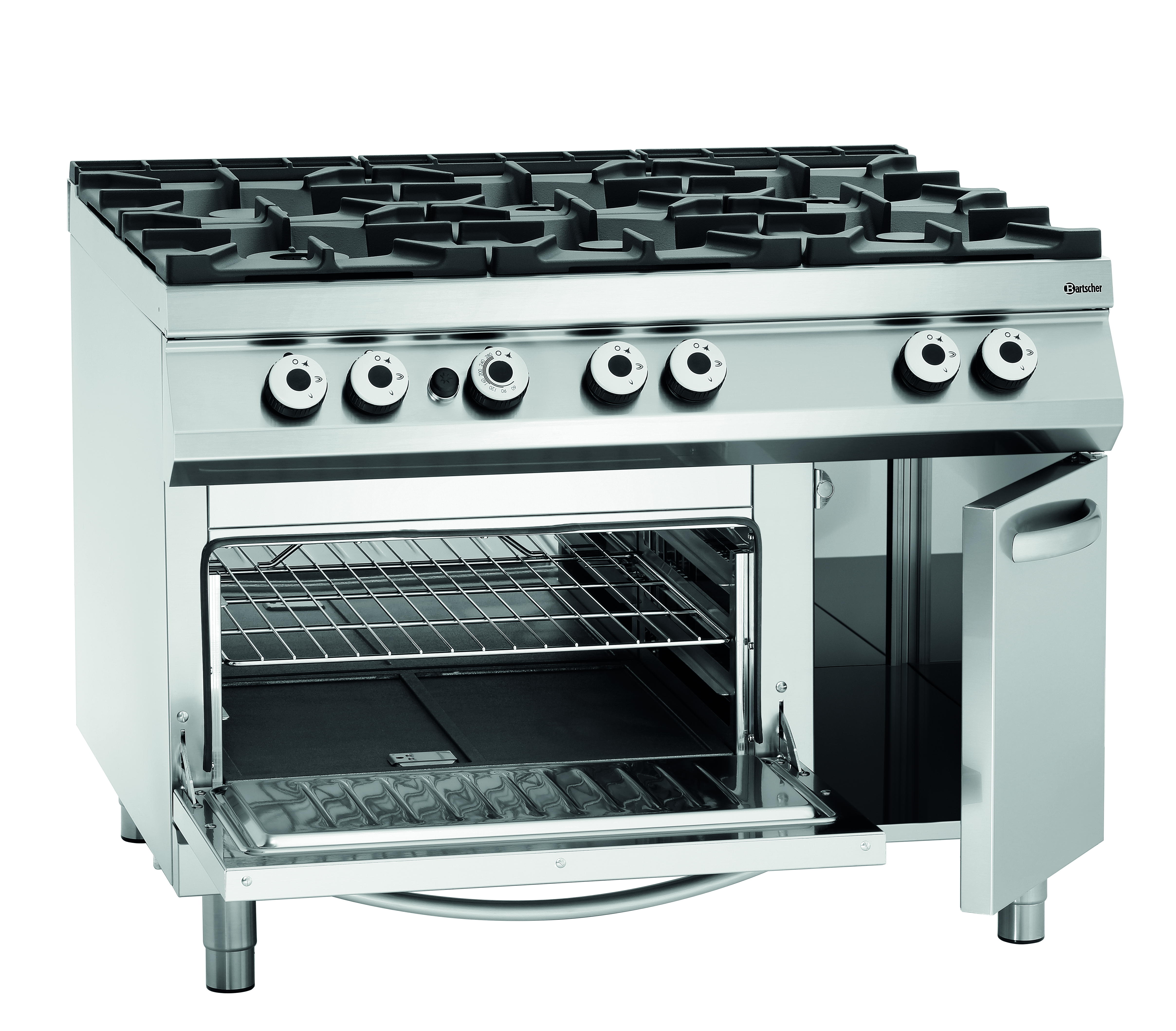 Gasfornuis, 6-branders, GO 2/1GN,NS Gasfornuis, 6-branders, GO 2/1GN,NS