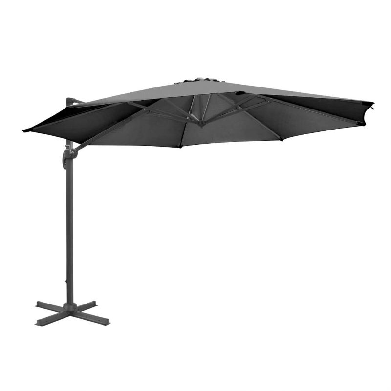Bolero Venice Heavy Duty Parasol Zwart 3,5m Bolero Venice Heavy Duty Parasol Zwart 3,5m