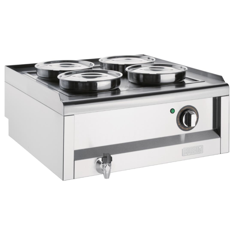 Buffalo 600 serie 4 pot bain marie Buffalo 600 serie 4 pot bain marie
