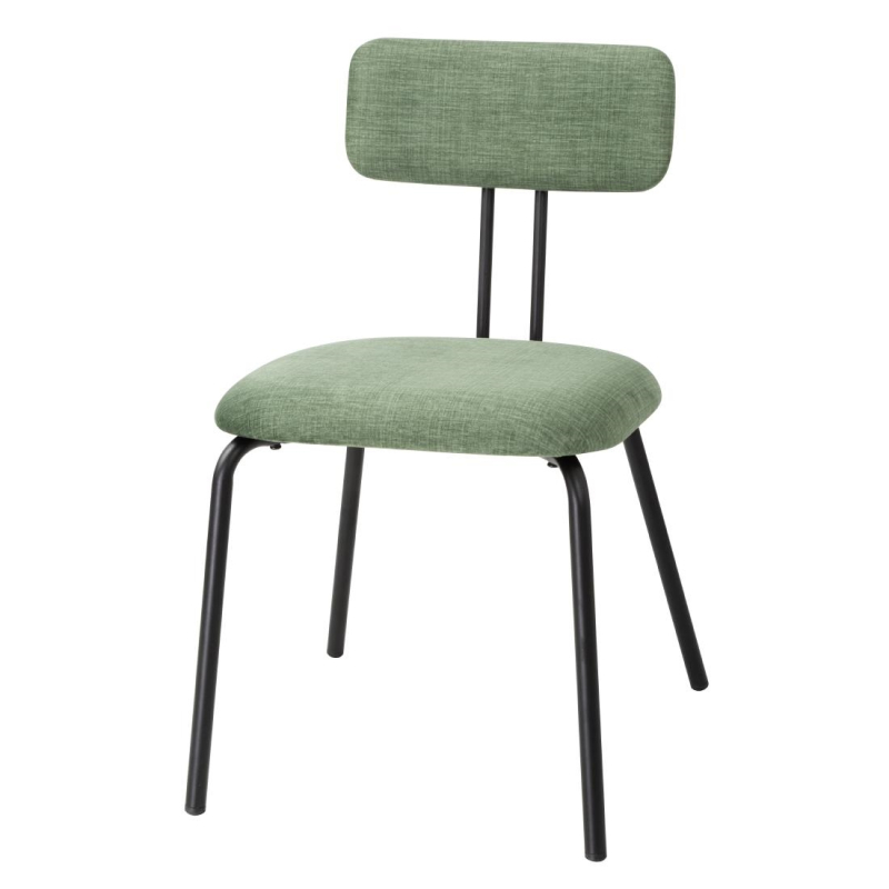 Bolero Fairfield stoelen - donker walnoot/groen mix (set 2) Bolero Fairfield stoelen - donker walnoot/groen mix (set 2)