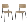 Bolero beaufort houten eetkamerstoelen (pak van 2) Bolero beaufort houten eetkamerstoelen (pak van 2)