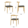 Bolero camden gevoerde interieurstoelen (pak van 2) Bolero camden gevoerde interieurstoelen (pak van 2)