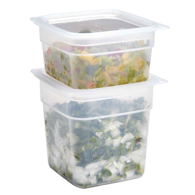 Cambro freshpro voedselcontainers met deksel (pak van 2 x 0,95ltr en 2 x 0,47ltr) Cambro freshpro voedselcontainers met deksel (pak van 2 x 0,95ltr en 2 x 0,47ltr)