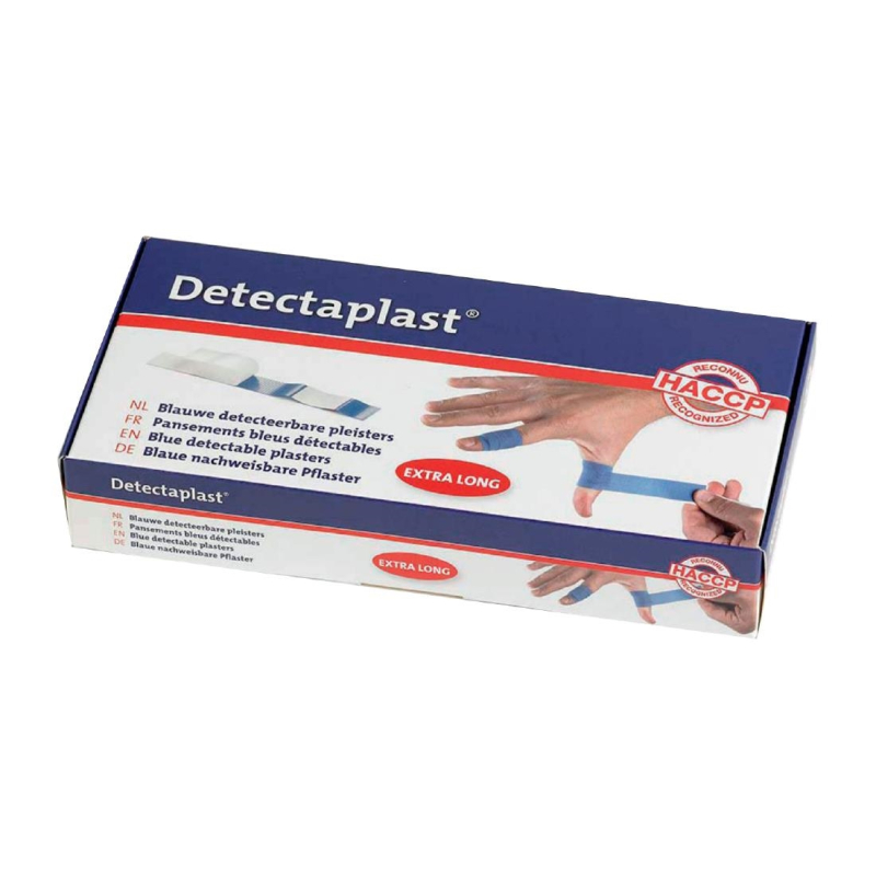 Detectaplast waterdichte pleister 18 x 2 cm - 100 st Detectaplast waterdichte pleister 18 x 2 cm - 100 st