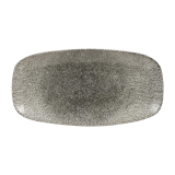 Churchill Raku Quartz Black Chefs Ovaal Bord 29.8 x 15.2 cm Pak Van 12