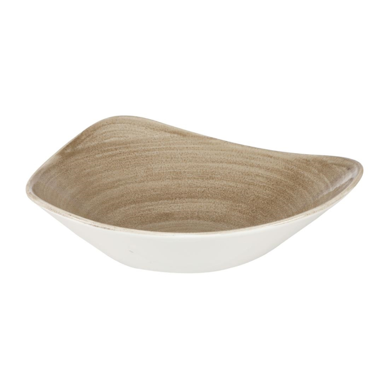 Churchill Stonecast Patina Antique Taupe Lotus kom 23.5 cm pak van 12 Churchill Stonecast Patina Antique Taupe Lotus kom 23.5 cm pak van 12