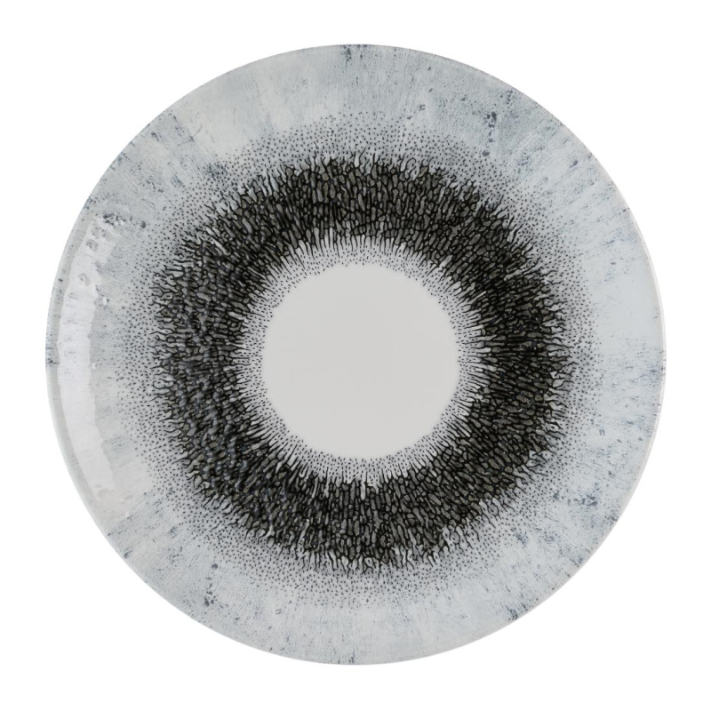 Churchill Studio Prints Fusion Black Evolve coupe bord 26 cm pak van 12 Churchill Studio Prints Fusion Black Evolve coupe bord 26 cm pak van 12